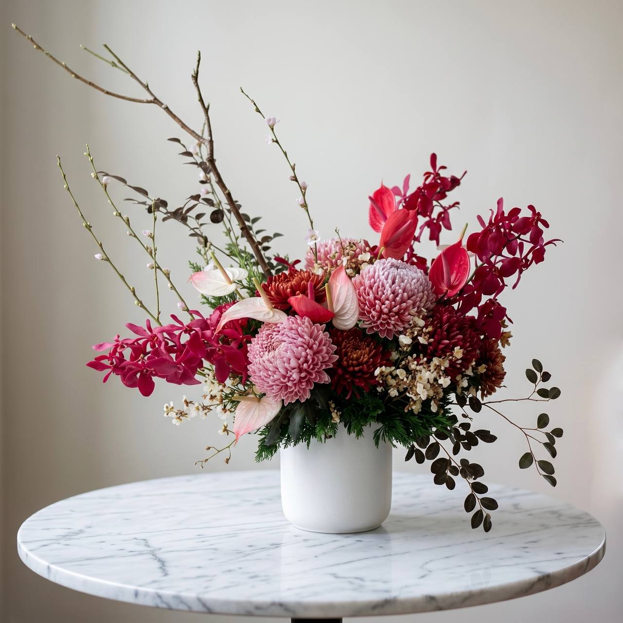 Lunar New Year Red & Pink Arrangement