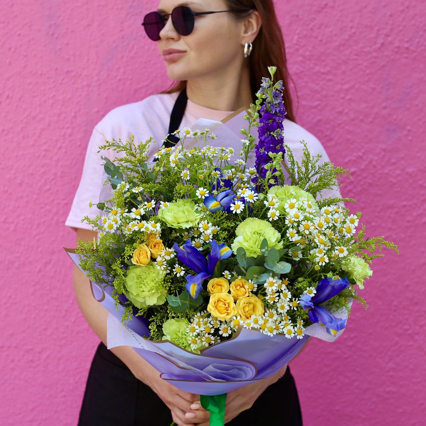 Elsie arrangement styled in setting - luxury bouquet Los Angeles florist