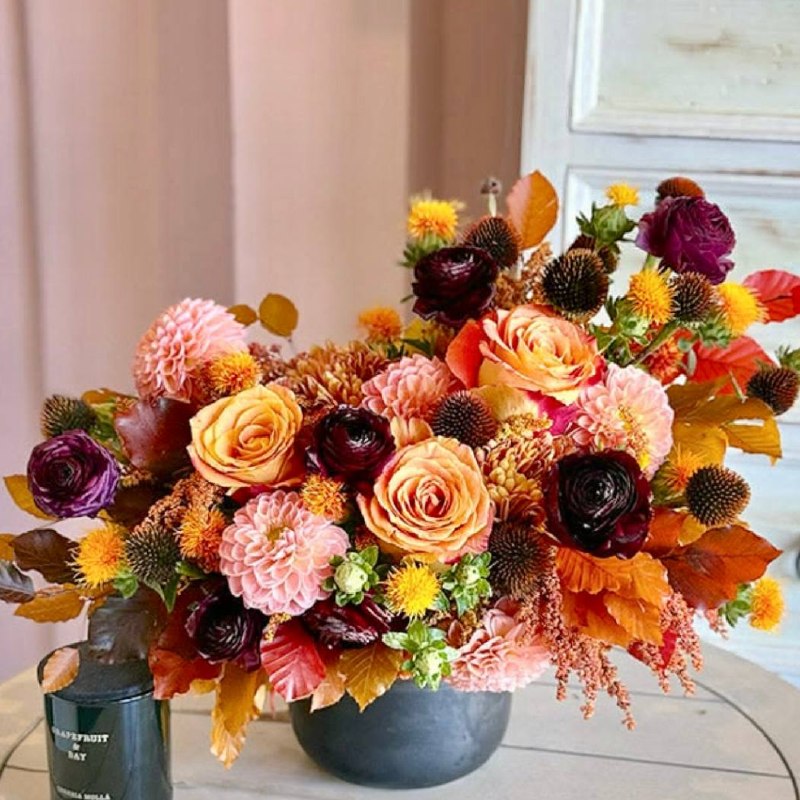 Harvest Glow — Thanksgiving flower arrangement Los Angeles