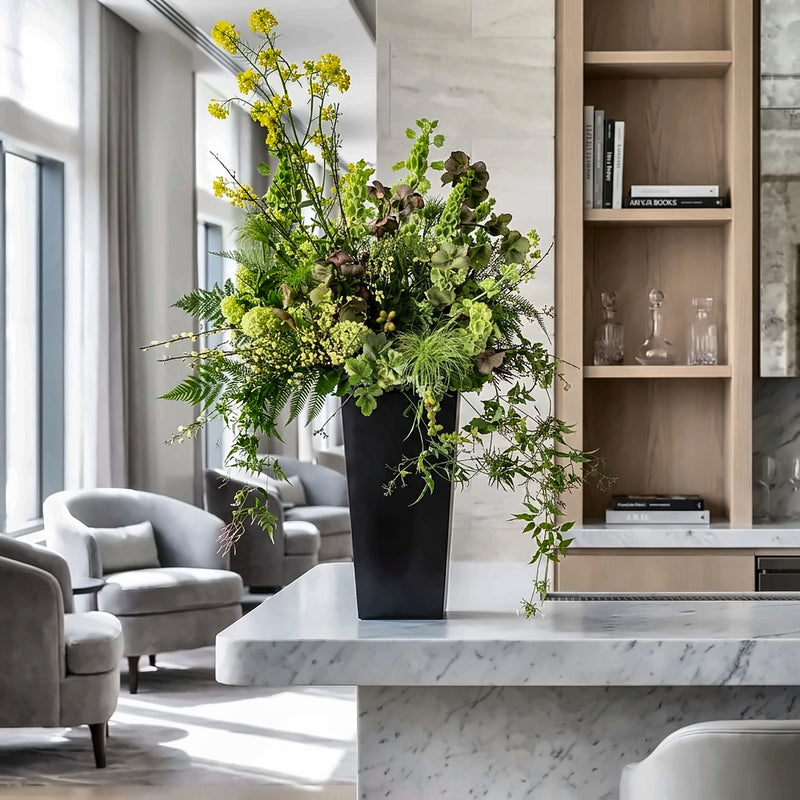 Ivory Pavilion — hotel and restaurant flower arrangement in Los Angeles