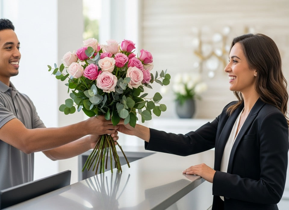 Same day flower delivery for offices in Los Angeles