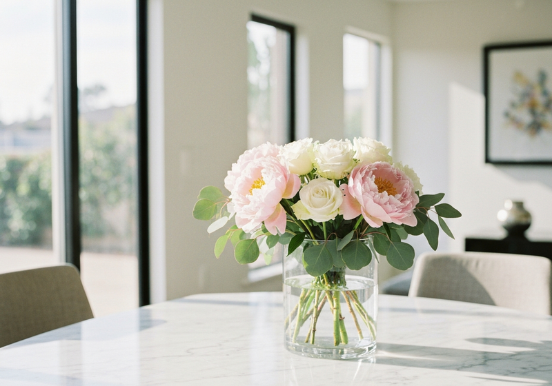 Pastel baby shower flower arrangement delivered in Los Angeles