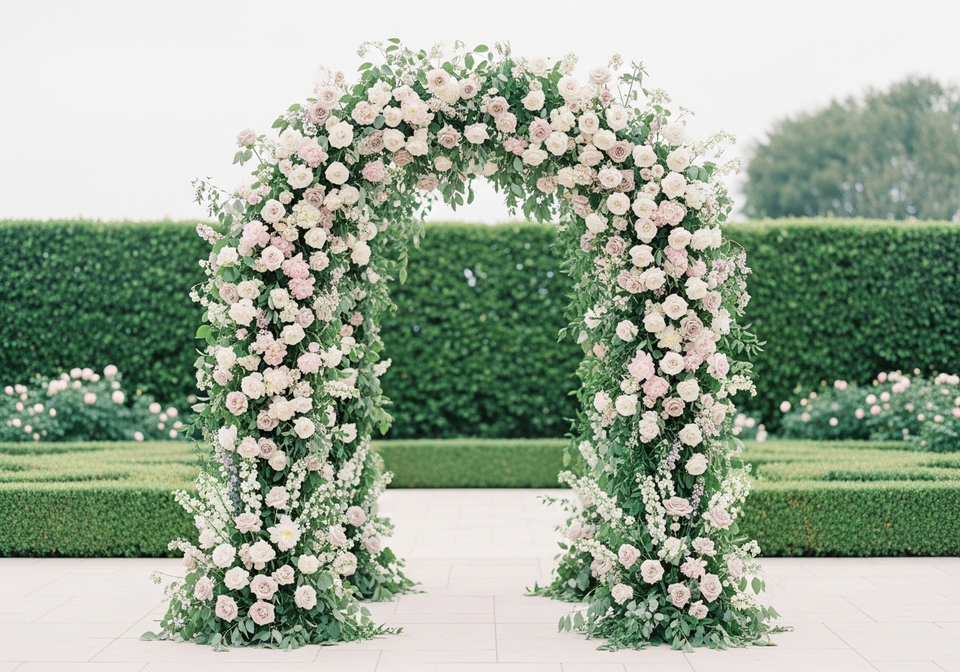 European style wedding arch