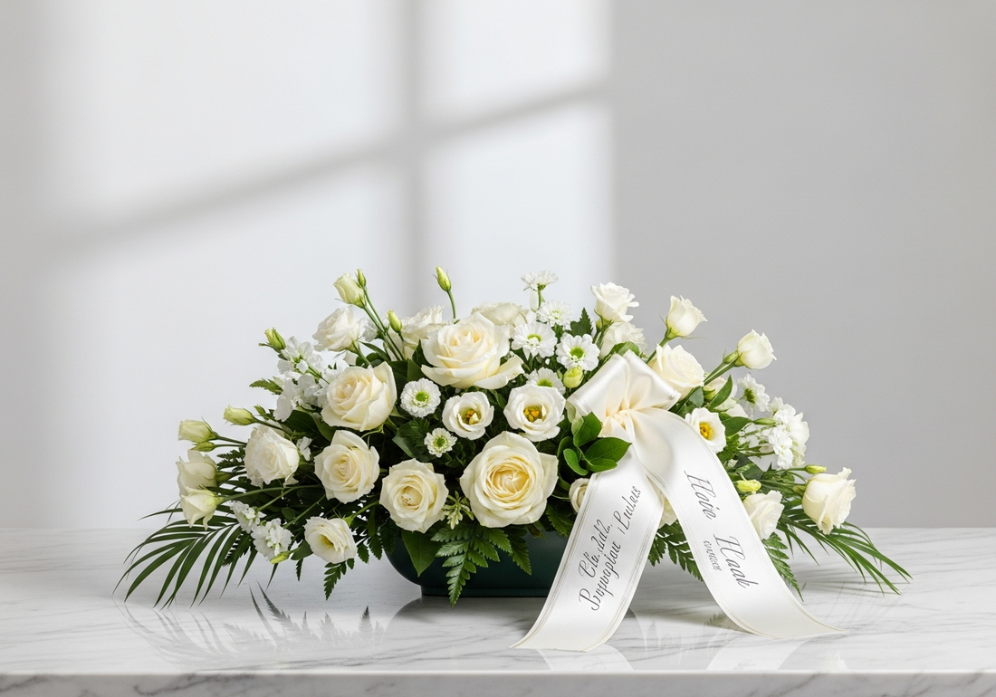 Same day funeral flower delivery arrangement in Los Angeles