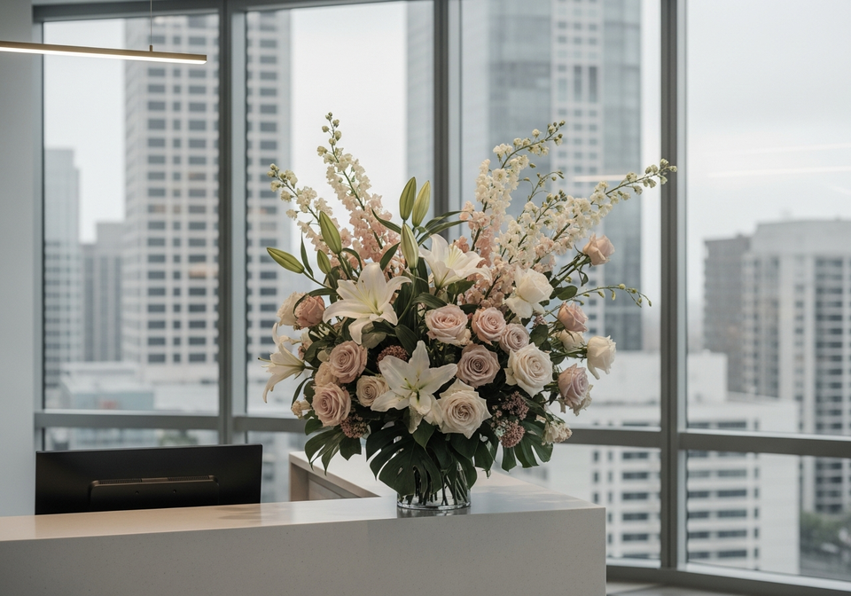 office flowers in downtown la weekly monthly delivery service
