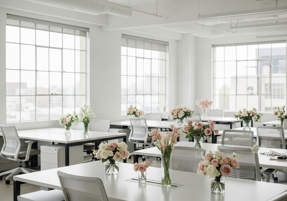 why offices should have fresh flowers every week in los angeles