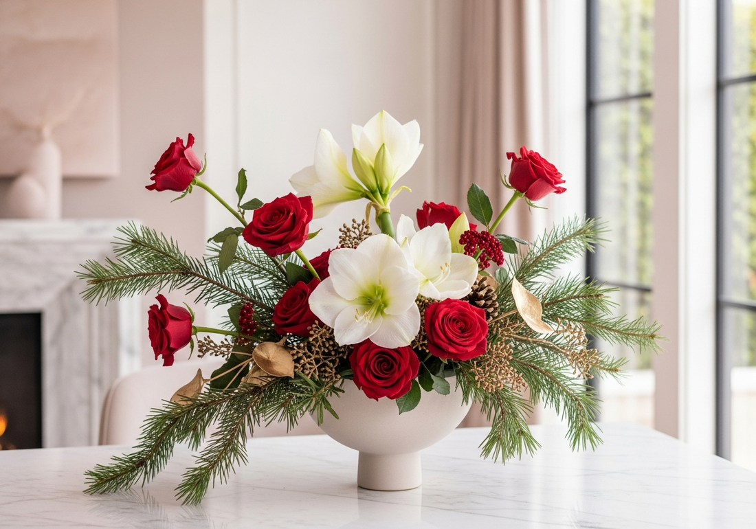Christmas Flower Delivery Los Angeles 2026 | Pink Clover