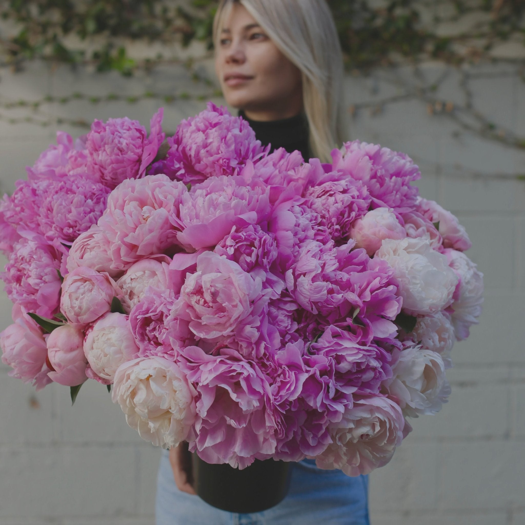 Peonies Flower Delivery - Los Angeles Florist - Pink Clover