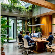 Garden Meeting Room - office plantscaping Los Angeles, Pink Clover
