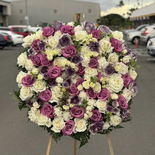 Circle Spray – Eternal Harmony fresh seasonal flowers same-day delivery Honolulu