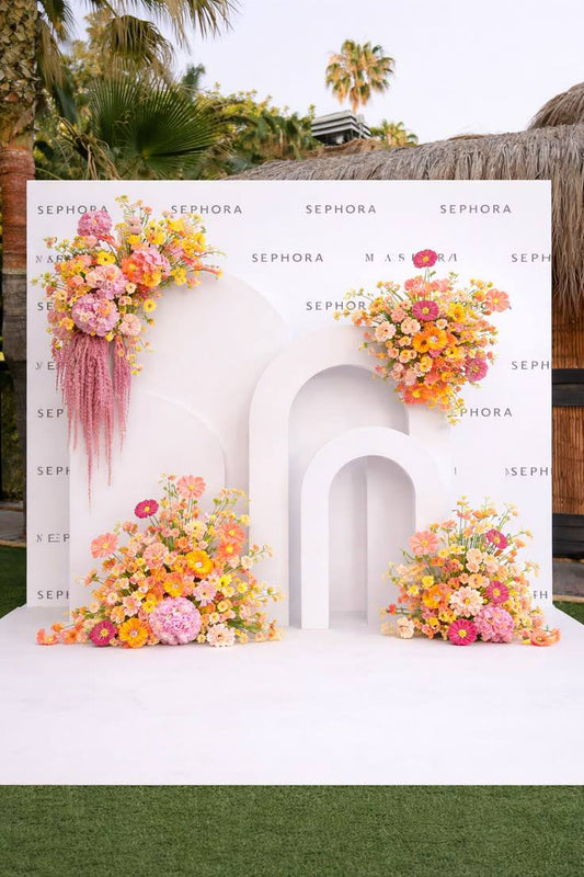 Branded Floral Backdrop