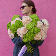 Blush Mint floral arrangement from Pink Clover LA, styled with fresh blooms and calming tones