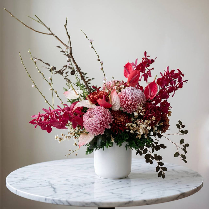 Lunar New Year Red & Pink Arrangement