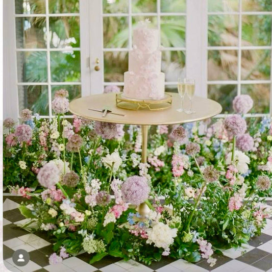 Pastel Garden Cake Table Installation