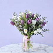 Hazel close-up detail - pink bouquet from Pink Clover LA