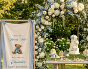 Bearly Wait Blue Baby Shower Arch