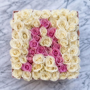 Flower Initial - Flower Boxes delivery in Los Angeles by Pink Clover Flowers