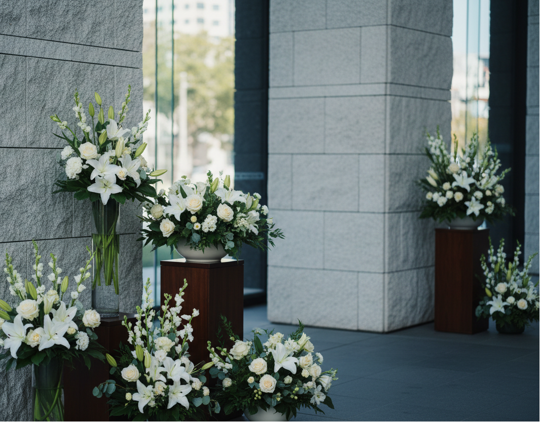 Ceremonial Floral Set - fresh floral arrangement delivery in Los Angeles by Pink Clover
