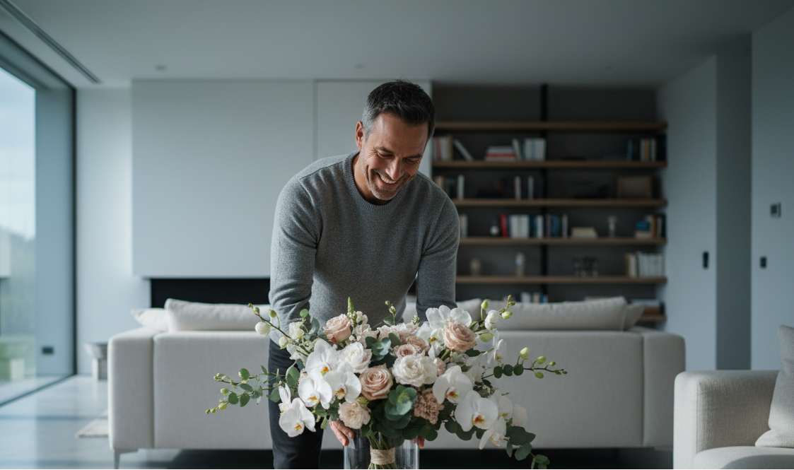 a-cinematic-realistic-photo-of-a-happy-father-placing-a-premium-bouquet-in-a-low-transparent-vase-modern-cozy-villa-soft-cool-light-natural-shadows-shallow-depth-of-field.png
