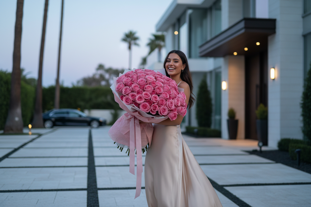 a-cinematic-realistic-shot-of-a-young-woman-receiving-a-large-pink-roses-bouquet-in-an-upscale-beverly-hills-driveway-modern-villa-exterior-palm-trees-softly-blurred-cool-dusk-light-s.png