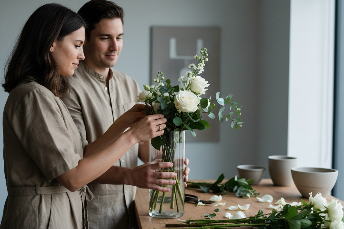 Date Flower Workshop Ticket - fresh floral arrangement delivery in Los Angeles by Pink Clover