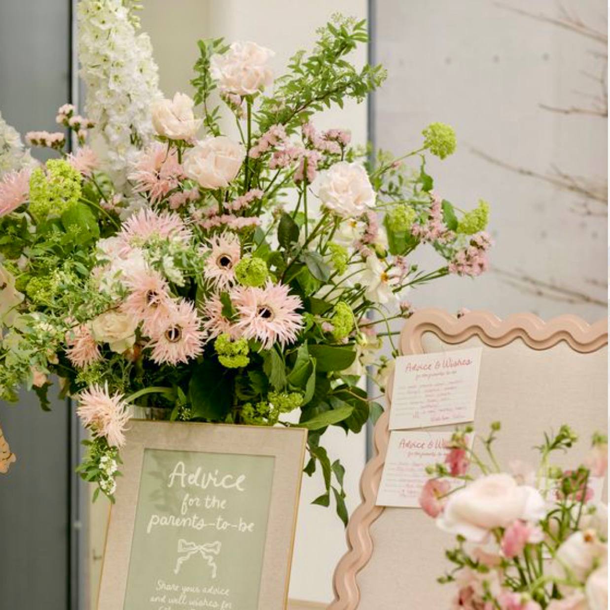 Advice for Parents Floral Sign Display - Ventura County