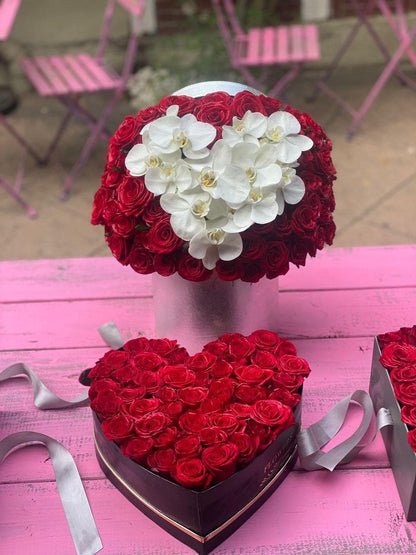 Be My Valentine flower arrangement Pacific Heights San Francisco florist