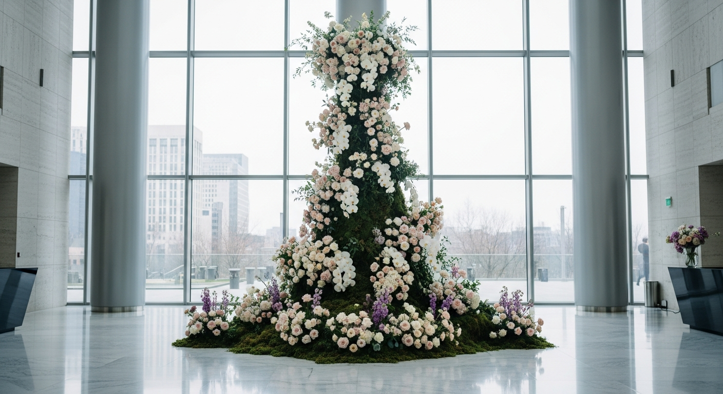 Corporate office flowers Los Angeles - Pink Clover