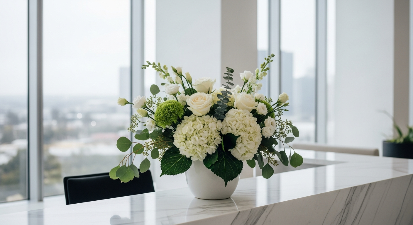 Corporate office flowers Los Angeles - Pink Clover
