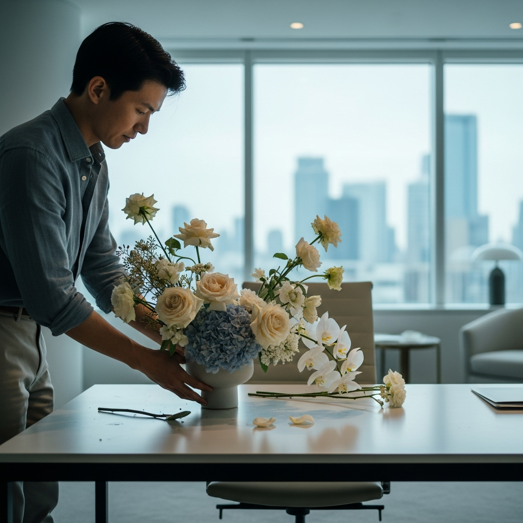 Corporate office flowers Los Angeles - Pink Clover