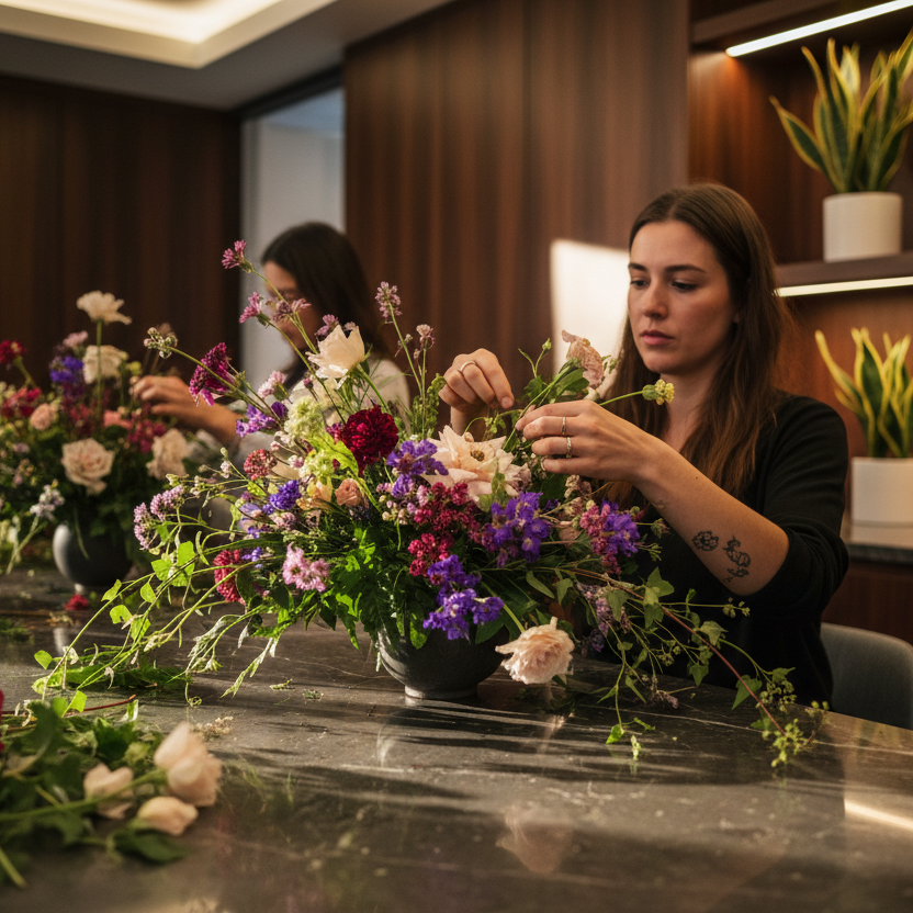 Creative Workshop Ticket - fresh floral arrangement delivery in Los Angeles by Pink Clover