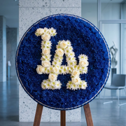 Custom Memorial Wreath - fresh wreath delivery in Los Angeles by Pink Clover