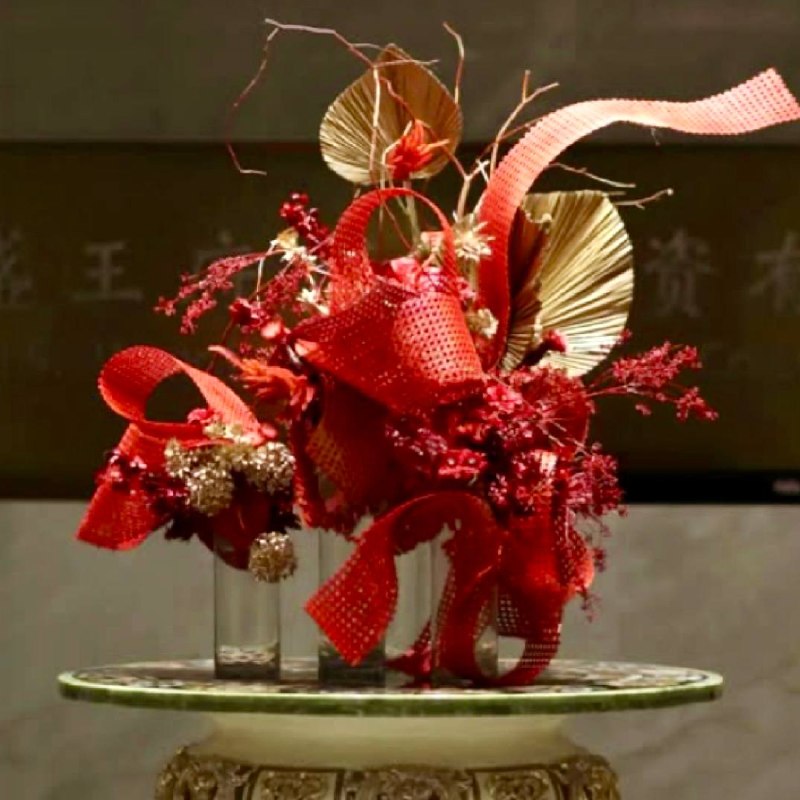 Crimson Luck — Lunar New Year flowers Los Angeles