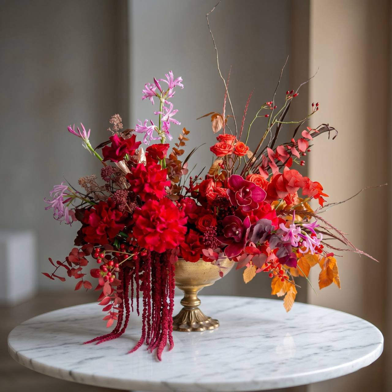 Red & Gold Festive Arrangement