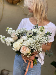 Dolly bouquet Waikiki Honolulu florist Pink Clover