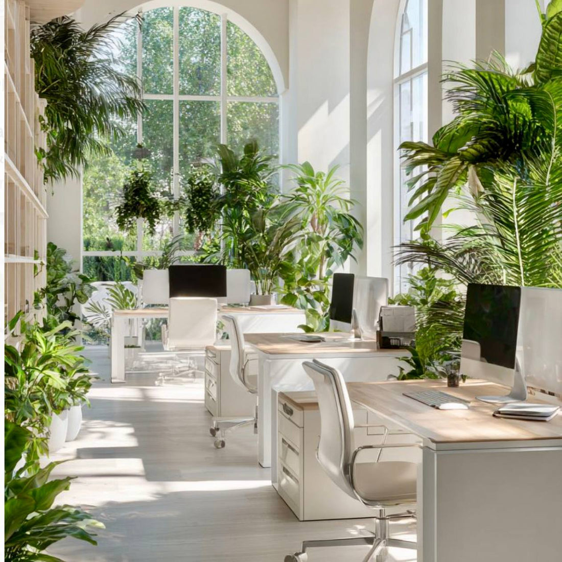 Conservatory Office Greenery - office plantscaping Los Angeles, Pink Clover