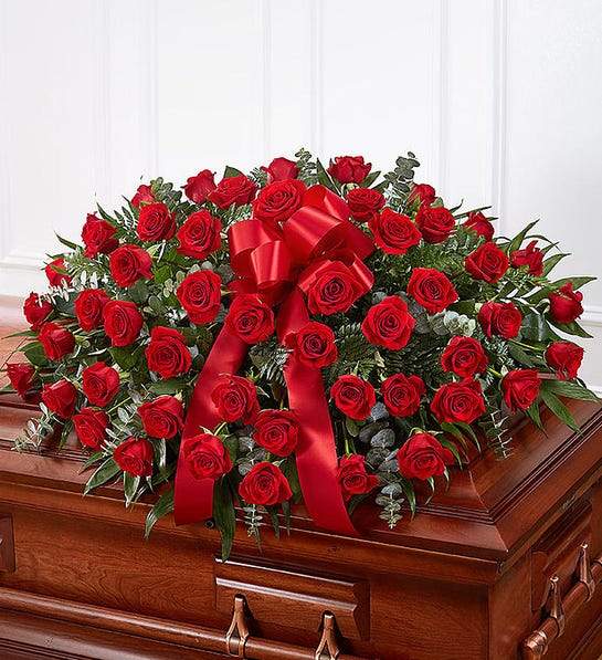 Casket Cover Memory flower arrangement Waikiki Honolulu florist