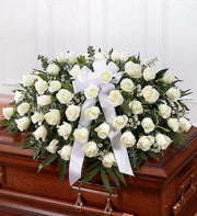 Casket Cover Memory roses gypsophila same-day delivery Honolulu