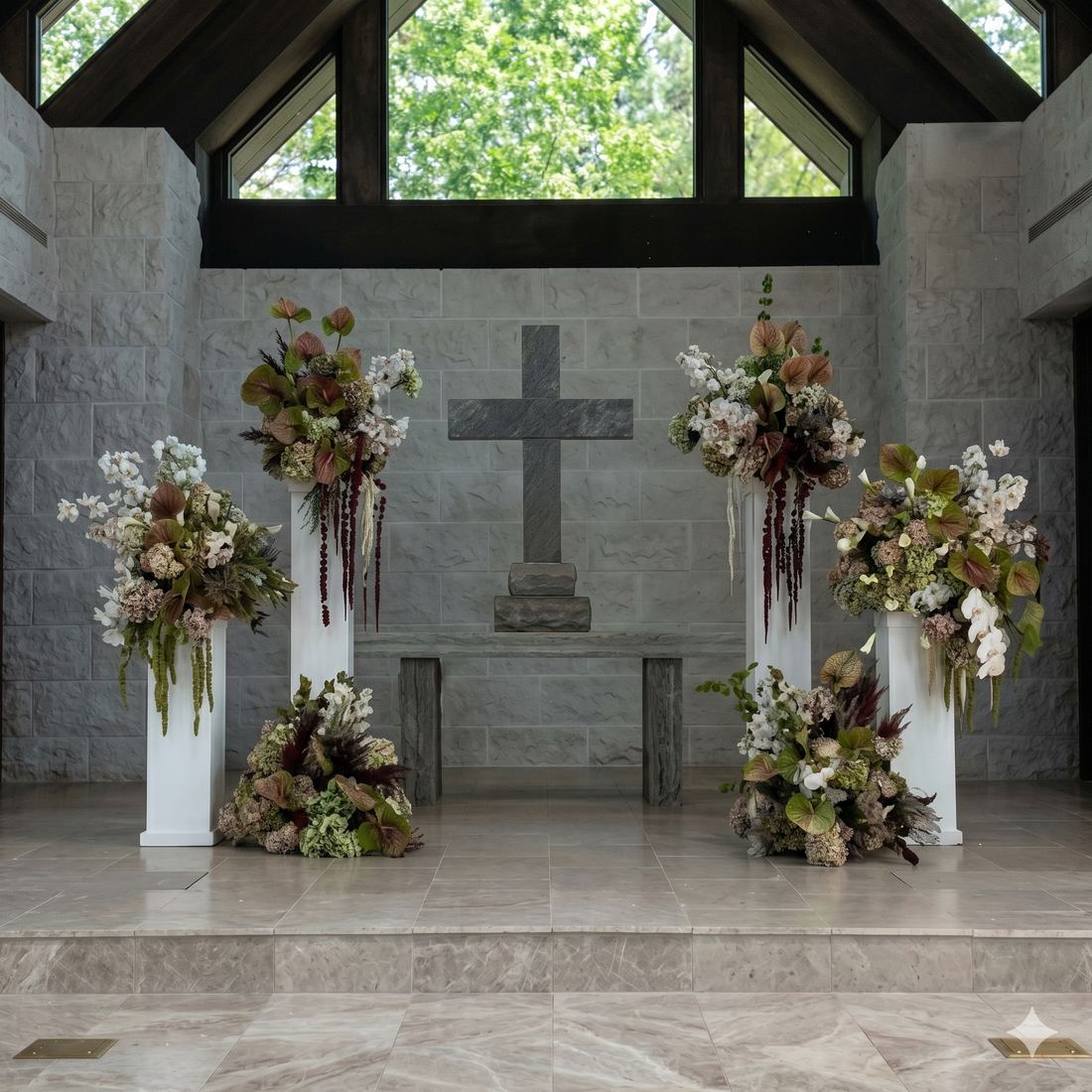 Funeral Flowers Set -  delivery in Los Angeles by Pink Clover Flowers