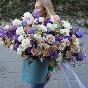 Harmony white roses blush roses same-day delivery San Francisco