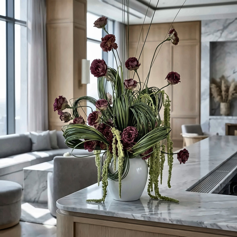 Gilded Morning — hotel and restaurant flower arrangement in Los Angeles