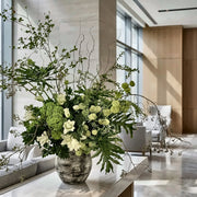 Emerald Foyer — hotel and restaurant flower arrangement in Los Angeles
