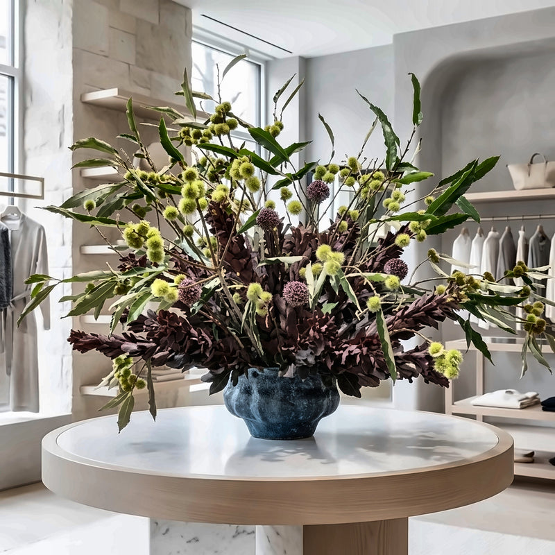Ivory Cascade — hotel and restaurant flower arrangement in Los Angeles