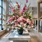 Amber Court — hotel and restaurant flower arrangement in Los Angeles