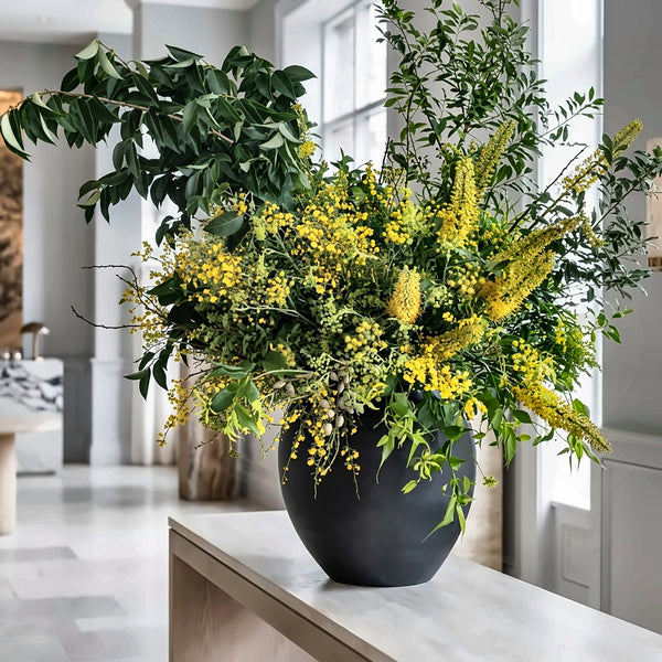 Slate Rose — hotel and restaurant flower arrangement in Los Angeles