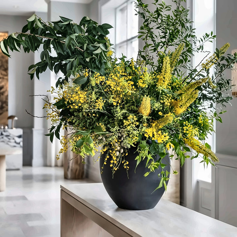 Slate Rose — hotel and restaurant flower arrangement in Los Angeles