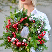 Christmas Wreath bouquet same-day delivery Honolulu
