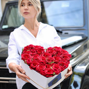 Heart Box flower arrangement Pacific Heights San Francisco florist