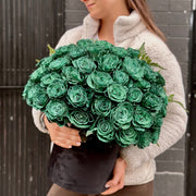 Emerald styled in setting - luxury flower box Los Angeles florist