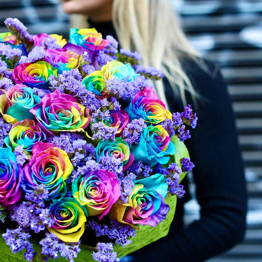 Rainbow Dash flower arrangement Beverly Hills Los Angeles florist